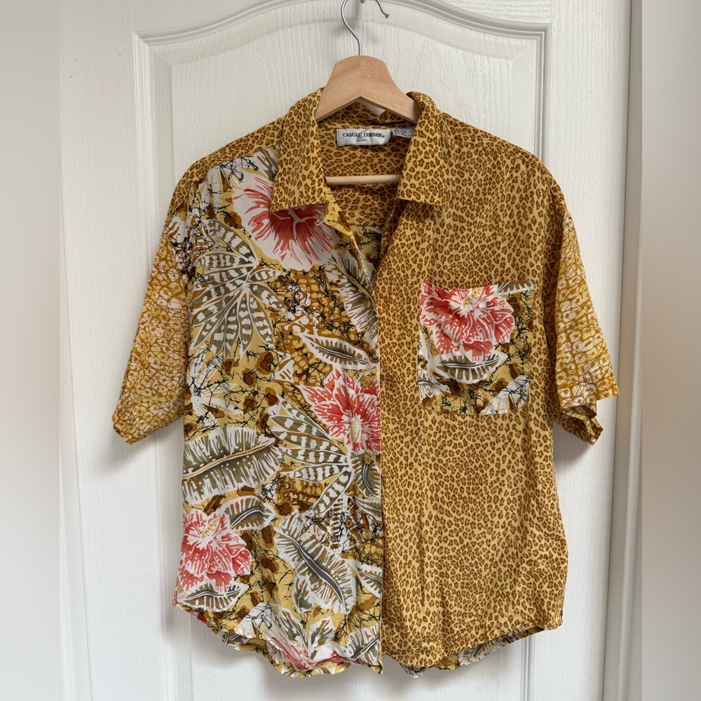 Vintage Casual Corner Silk Shirt